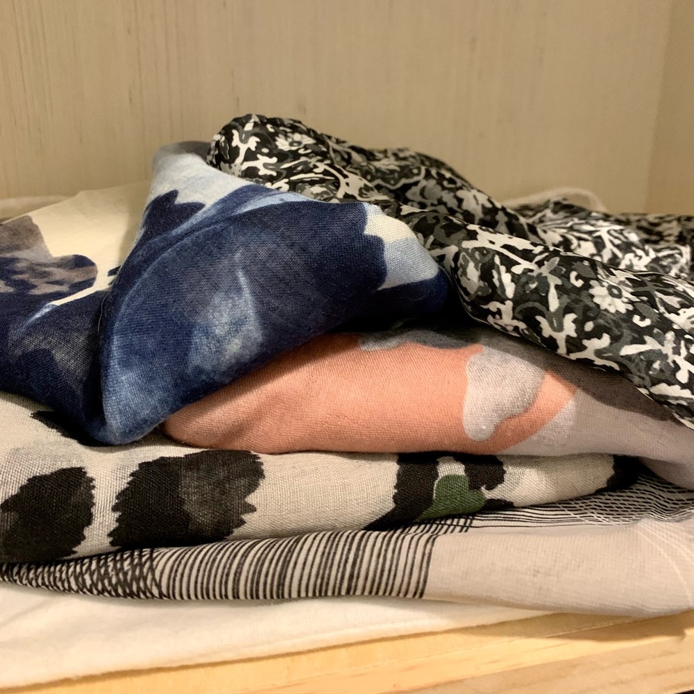 Unique Women’s Scarves/Wraps - Set of Five